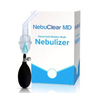 NebuClear MD Hand-Held Rubber Bulb Nebulizer – Compact Atomizer for Respiratory Therapy, Easy-to-Use Portable Design for Home or Travel Breathing Support